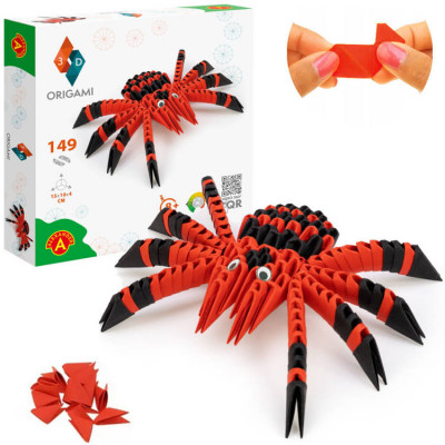 3D Origami – zvieratko Pavúk